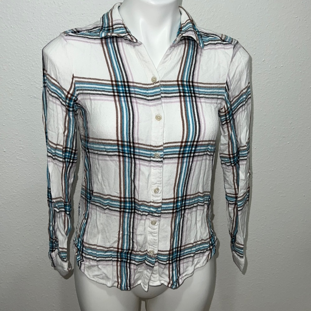 Eddie Bauer Flannel Button Down Shirt Sz M